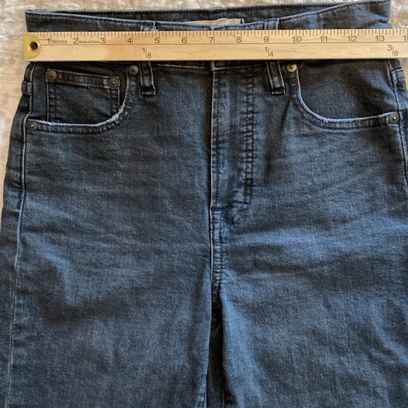 Madewell The Perfect Vintage Crop Jean 27 black high rise waist - Picture 6 of 13